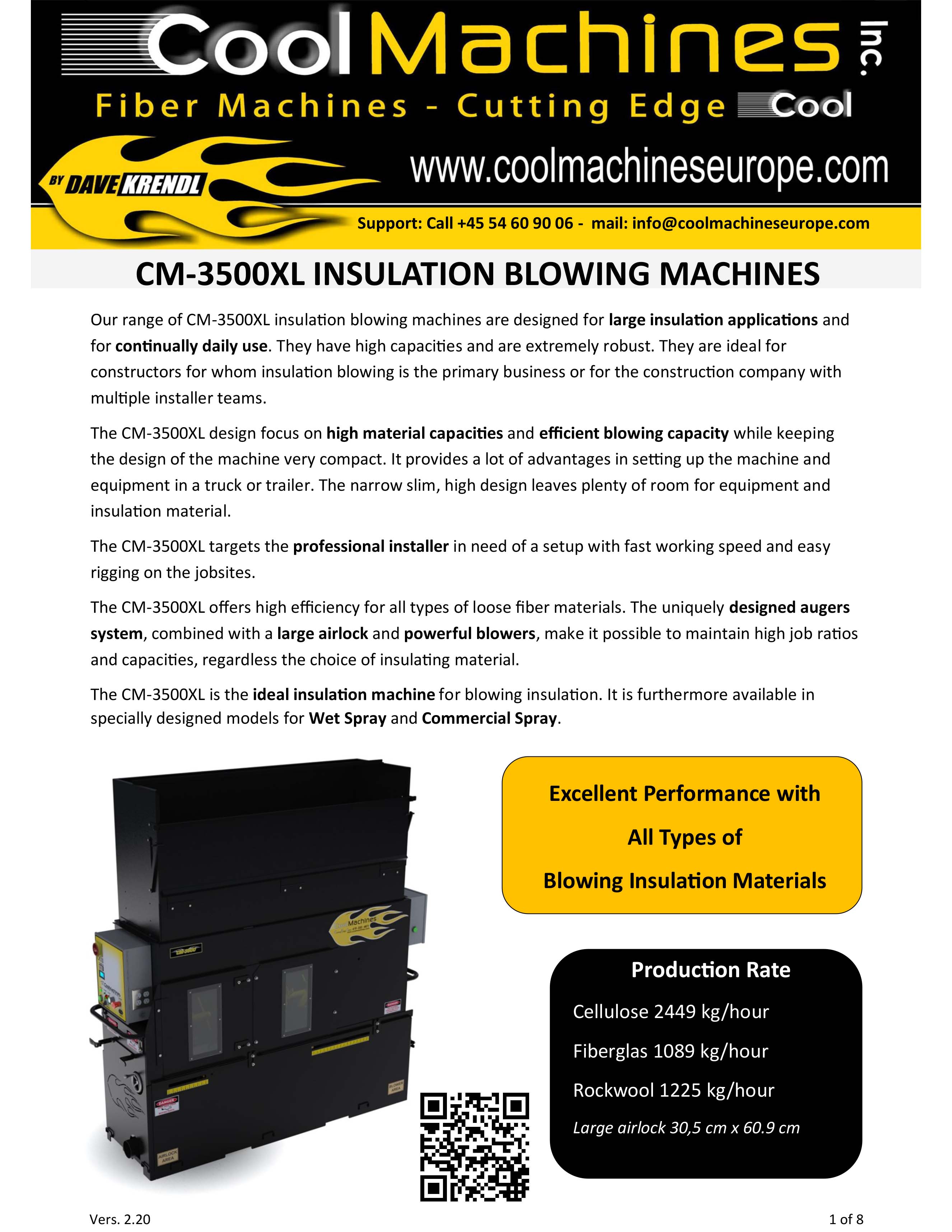 CM-3500XL Insulations Blowing Machines